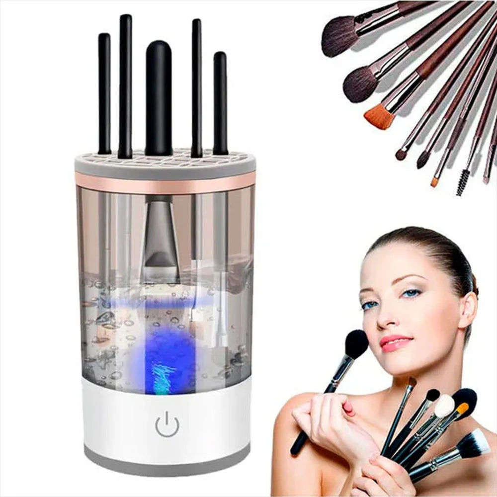 Máquina limpiadora de brochas de maquillaje