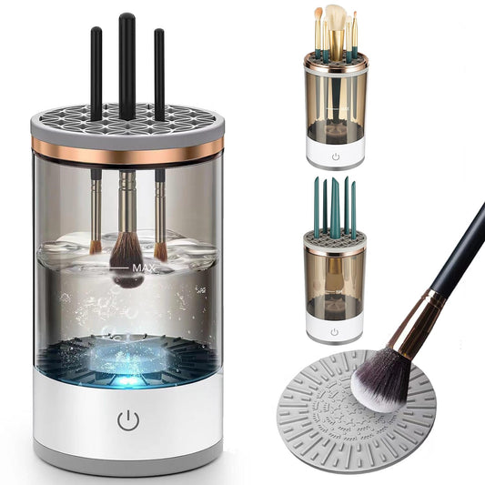 Máquina limpiadora de brochas de maquillaje