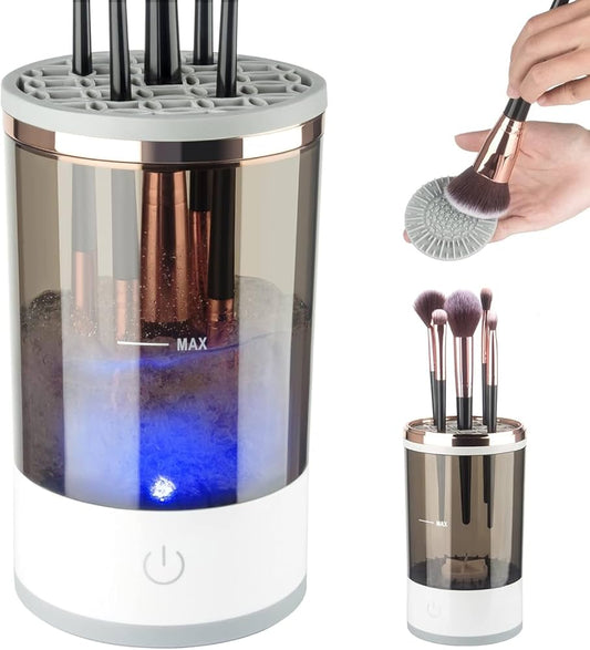 Máquina limpiadora de brochas de maquillaje