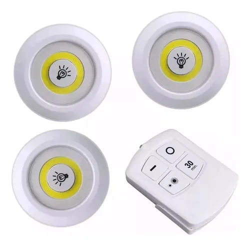 Luces Led con control remoto 3x2